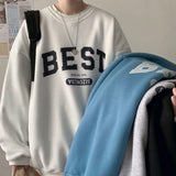Spring Autumn Letter Hoodies For Men Oversized Sweatshirts Korean Man Clothing Casual Unisex Pullovers Thick 3XL aidase-shop
