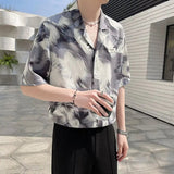 AIDASE  -  Mature Collar Tie-dyed Shirt with High-end Look and Handsome aidase-shop