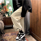 Aidase Corduroy Pants Men's Autumn and Winter Trend Sports Pants Loose Straight Wide Leg Casual Pants Men