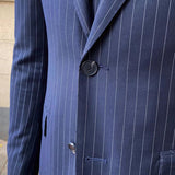 AIDASE  -  Tailor-made 3 Pieces Slim Fit Suit For Men high quality Pants Tuxedos Formal  navy blue Wedding Party Jackets Mens Clothing aidase-shop