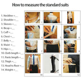 AIDASE  -  Classic Men Suit Wedding Men's Suit Party Suit Business 2-PCS Slim Tailor-Made Groom Groomsman Formal Occasions Size Customized aidase-shop
