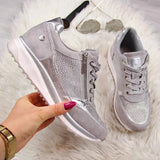 AIDASE  -  Plus Size Casual Sneakers Women's New Style European and American Thick Bottom Old Man Shoes Solid Color Loafers Women's Sh aidase-shop