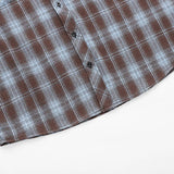 AIDASE  -  Vintage Plaid Printing Hooded Jacket Mens Coat Spring Autumn Fashion Drawstring Buttoned Cardigan Tops Men Casual Shirt Jackets aidase-shop