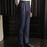 93.16Aidase High Waist Trousers Pant For Man OfficeTrouser Business Casual Pant British Social Club Outfits Pantalones Hombre Excluding Belt aidase-shop