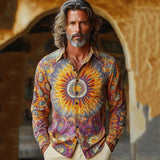 AIDASE  -  Vintage-style 3D Print Shirts For Men Spring Summer Long Sleeve lapel Casual Versatile Tops Fashion Trendy Shirts Streetwear aidase-shop
