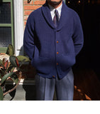 Aidase Fall lapel Sweater Cardigan Men  Knitting Pocket Sweaters Winter Warm Coat Men Single Breasted Top Cardigan Sexy Pleated Sweater aidase-shop