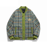 AIDASE  -  American High Street Retro Jacket Trend Jacket Men's Hip Hop Autumn Winter Oversize Baseball Uniform Couple Tops Bomber Jacket aidase-shop