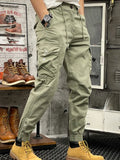 Aidase Green Outdoor Hiking Men's Cargo Pants Male Trousers Khaki Multi Pocket Autumn Emo Clothing Cheapest New in Loose aidase-shop