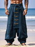 AIDASE  -  Vintage Loose Print Men's Pants Summer Thin Casual Men's Pants Travel Vacation Casual Pants Men's Clothing  Male Sweatpants Gym aidase-shop