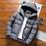 AIDASE  -  Men's Winter Jacket Thickened down Cotton Padded Coat Fashionable Korean Style Casual Hooded Winter Clothes Trendy Brand aidase-shop