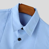 AIDASE  -  Tops American Style Fashion New Men's Solid Vests Casual Clubwear Hot Sale Male Lapel Collar Design Tank Tops S-5XL aidase-shop