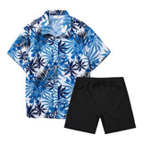 AIDASE  -  Business Attire For Men Mens 2 Piece Beach Vacation Set Shirts And Shorts Suit Outfits Bed Suits спортивный костюм мужской aidase-shop