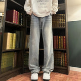 AIDASE  -  Autumn New Men's Jeans Baggy Straight Wide Leg Male Fashion Vintage Denim Pants Men Youth Popular Brand Streetwear Jean Trousers aidase-shop
