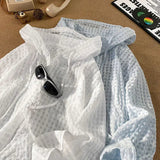 AIDASE  -  Shirt men Sun Shirt Hooded Pullover Protection Mesh Breathable Comfortable Streetwear Trendy Youth Outdoor Shirt aidase-shop
