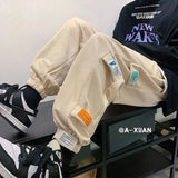 AIDASE  -  Durable Non-Pilling Non-Fading Men's Summer New Workwear Dirt-Resistant Slimming Magic Patch Ankle Pants aidase-shop