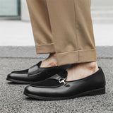 AIDASE  -  Shoes Men Black Brown Suede Leather Shoes One Step Lightweight Driving Travel Fashion Dress Shoes Size 38-46 Men Shoes aidase-shop