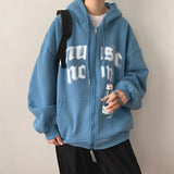 27.39Aidase Autumn Houdi Oveses Casual Sweatshirts Oversize Letter Print Streetwear Harajuku Zip Up Hudi Hop Men Sweatshirt Hoodies for Men aidase-shop