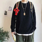 AIDASE  -  Men's Spring Autumn Winter Knitted Sweater Casual Loose Fit Base Layer Versatile Outerwear Korean Style Winter Essential aidase-shop