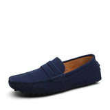 AIDASE  -  Large Size Men's Casual Bean Bean Shoes Faux Suede Cowhide Lazy Shoes Breathable Rubber Sole Comfortable Low Cut Slip-On aidase-shop