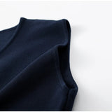 AIDASE  -  Ruffle Top Pant Sets Women Elegant Dark Blue O-neck Sleeveless Top High Waist Wide Leg Pants Female Suit 2025 Chic Lady Outfits aidase-shop