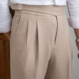 Aidase Spring Fashion Trousers Pant For Man Office Trouser Men Business Casual Pant British Social Club Outfits