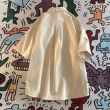 AIDASE  -  Japan Style Simple Shirt Workwear High-end Short-sleeved Shirt in Summer New Trendy City Cargo Blouse Casual Versatile Shirt aidase-shop