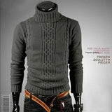 AIDASE  -  Men's High Collar Sweater Winter New Style Irregular Shape Fashionable Turn down Collar Knitwear Comfortable Soft Material aidase-shop