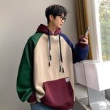 AIDASE  -  Spring Men's Hoodie Sweatshirt Men Hooded Patchwork Daily Pullover Sports Streetwear Designer Autumn Clothing Hoodies aidase-shop