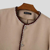 AIDASE  -  Men Jackets Patchwork O-neck Long Sleeve Streetwear Casual Male Cardigan Coats Streetwear Autumn Fashion Jackets S-5XL aidase-shop