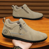 AIDASE  -  Men's Casual Slip-On Work Shoes Lightweight Spring Autumn Winter Seasonal Flat Bottom Sports Shoes Comfortable All-Match Bean... aidase-shop
