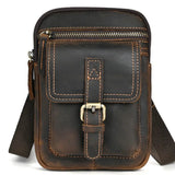 AIDASE  -  Chic Men Waist Packs Fashion Shoulder Wallets Genuine Cowhide Leather Purse High Quality Waist Pouch Phone Bags aidase-shop