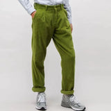 AIDASE  -  Spring Autumn New Stylish Straight Cargo Pants Men Casual Texture Corduroy Trousers For Men Loose High-waisted Pants Streetwear aidase-shop