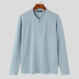 =Aidase Tops Korean Style Casual New Men Texture Cardigan Sweater Autumn Winter Hot Sale Zipper Long Sleeved Sweaters S-5XL aidase-shop