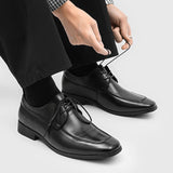 AIDASE  -  Business Formal Leather Shoes for Men Black Color Casual Comfortable Fashionable Wedding Shoes Suit Commuting Derby Shoes aidase-shop