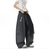 AIDASE  -  American Style Men's Scimitar Casual Pants Pleated Sequin Belt Elastic Waist Design Loose Straight-leg Men Trousers 21E6680 aidase-shop