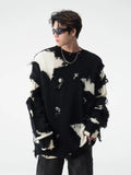 Aidase Sweaters Men Hole Chic Raw Edge Slouchy Japanese Style Harajuku Males Knitwear All-match Streetwear Advanced Pullovers Autumn aidase-shop