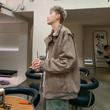 2023 Suede jacket men's spring and autumn 2023 new design sense top American trendy brand loose casual jacket military jackets Maytrends