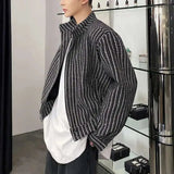 AIDASE  -  Autumn Winter New Men's Tide Elegant Short Jacket Thick Small Fragrant Stand Collar Woolen Korean Fashion Casual Top aidase-shop