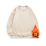 AIDASE  -  Fall Winter Large Size 300 Pou Retro Suede Sweatirt Men Heavyweight Trendy Brand Ins Loose Casual Hatl Jaet aidase-shop
