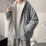 Autumn and Winter American Men and Women Cardigan Hooded Sweater Couple Loose Relaxed Fashion Personalized Top harajuku y2k aidase-shop