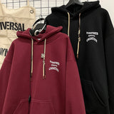 Aidase Collision Drawstring Hooded Sweatshirt Mens Autumn Winter Loose Pullover Fashion Pattern Printed Hoodie Men Women Casual Hoodies aidase-shop