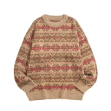 AIDASE  -  Knit Casual Winter Warm Outerwear Sweaters Mens Pullover Sweater Loose Vintage Ethnic Trend Casual Thickened Warm Knit 톰브라운 남성의류 aidase-shop