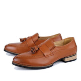 AIDASE  -  Retro Tassel Loafers Men's Fashion Stylist Personality Trendy Shoes Korean Style Low Top Anti-Slip Rubber Sole Casual Loafers aidase-shop