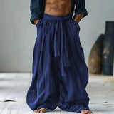 AIDASE  -  Vintage Loose Print Men's Pants Summer Thin Casual Men's Pants Travel Vacation Casual Pants Men's Clothing  Male Sweatpants Gym aidase-shop