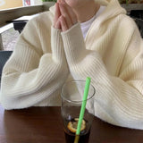 Aidase Hooded Sweater Coat American Vintage Sweater Casual Knitted Sweaters Men Pullover Jumpers Men Fashion Clothing Streetwear Tops aidase-shop