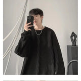 AIDASE  -  Twist Round Neck Sweater and Sweater for Men Trendy Brand Lazy Style Retro Top aidase-shop