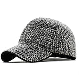 Aidase Spring Summer New Fashion Full Diamond Cloth Cap Baseball Shade Outdoor Sun Show  Ladies Hip Hop Men Women Cool aidase-shop