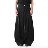 AIDASE  -  American Retro Tailored Design Casual Pants Men's Loose Wide Leg Suit Trousers Trendy Brand Slimming Knife Edge aidase-shop