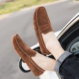 AIDASE  -  Men's Loafers Hot Selling Spring Autumn Men's Suede Leather Shoes for Commuting Massage Sole Flat Bottomed Walking Shoes aidase-shop