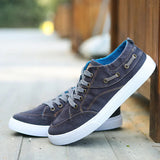 AIDASE  -  Men's Canvas Shoes Flat Low helpVulcanized Shoes Men's Sneakers New Men's Black Casual Canvas Shoes Men's Shoes Sneakers aidase-shop